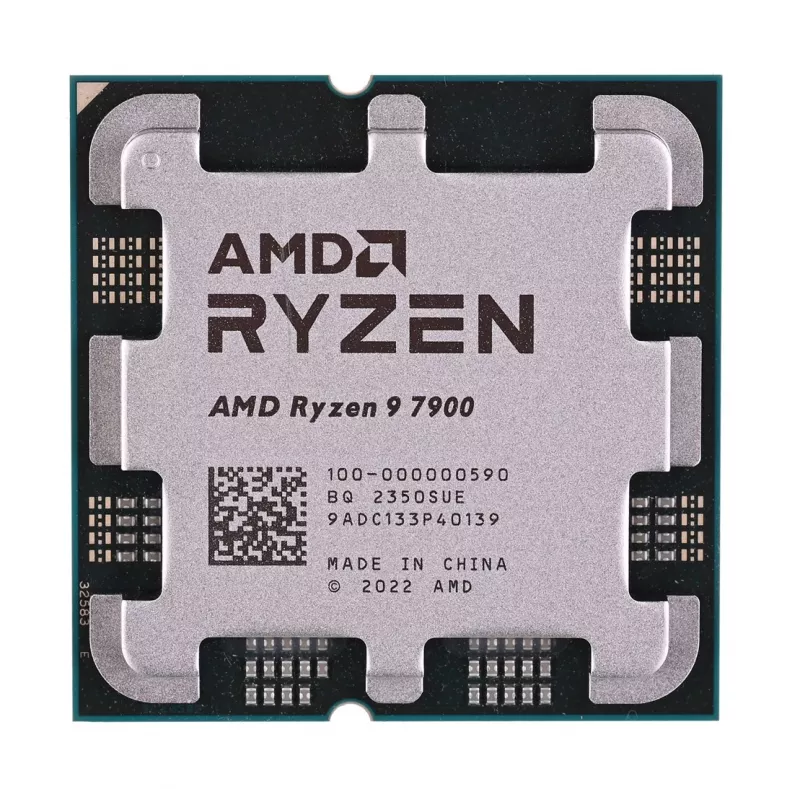 Procesador AMD Ryzen 9 7900 12C/24T, 3,7-5,4 GHz, 64 MB, 65 W, AM5