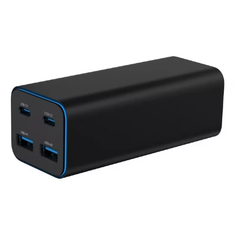 Gembird TA-UC-2A2C-PD100-01-BK Cargador para dispositivos móviles portátil, smartphone Negro AC carga rápida interior