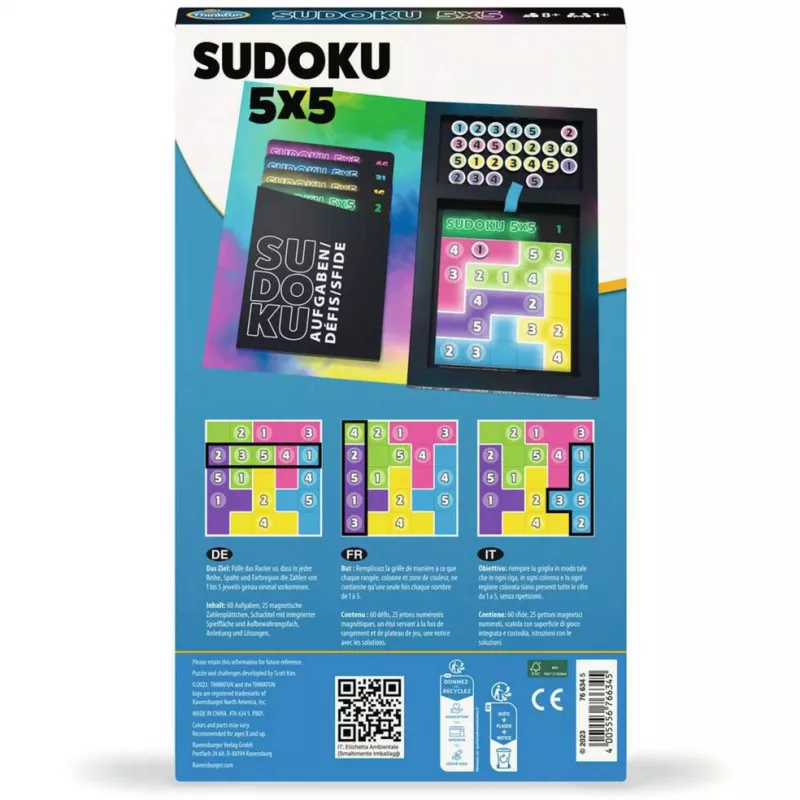 Sudoku 5x5, juego de puzle