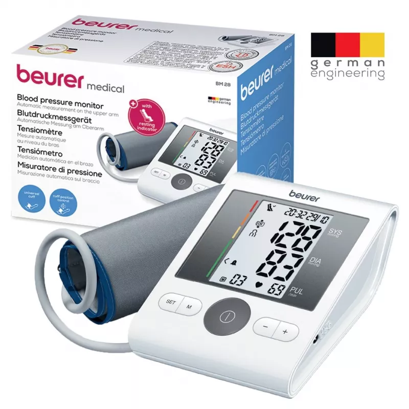 Tensiómetro Beurer BM28 medición automática con pantalla LCD
