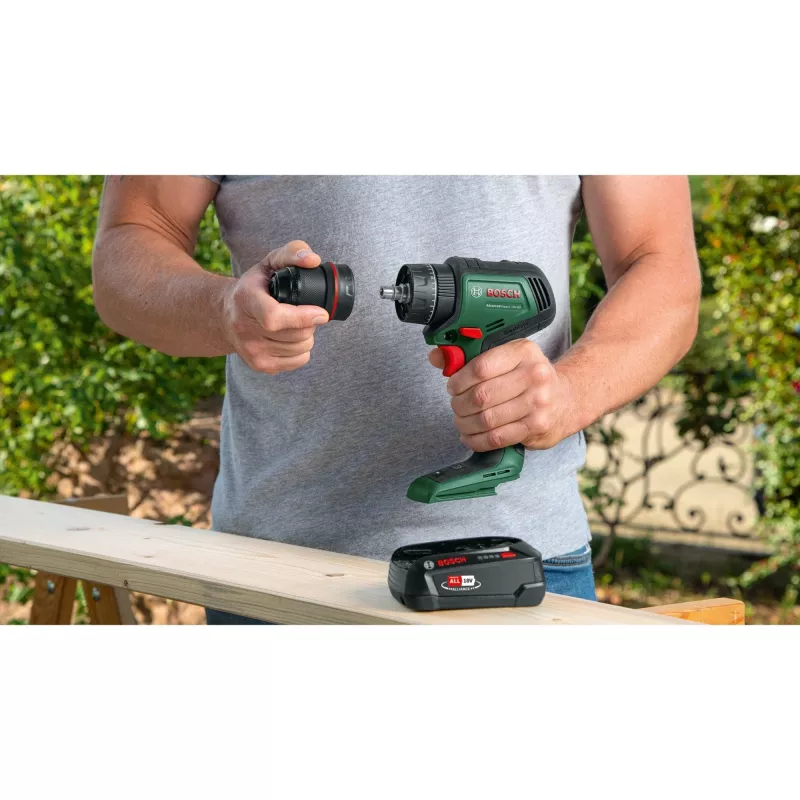 Taladro percutor atornillador a batería AdvancedImpact 18V-80 QuickSnap (verde, 2 baterías de ion-litio 2,5 Ah, maletín de transporte, POWER FOR ALL ALLIANCE)