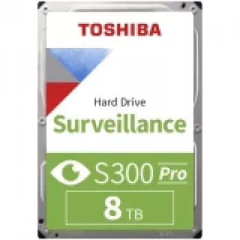 Toshiba S300 Pro Disco duro interno de vigilancia 8 TB 7200 RPM 512 MB 3.5 Serial ATA III