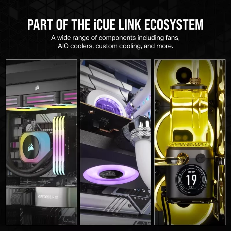CORSAIR iCUE LINK RX140 140 mm negro pack de 2