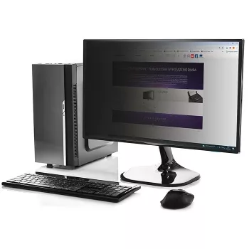 Filtro de privacidad sin marco QOLTEC 51055 para monitores LCD de 21,5