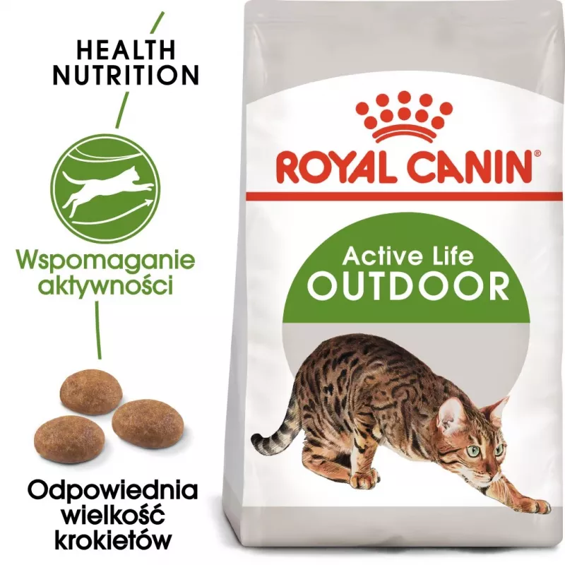 Pienso seco para gatos Royal Canin Active Life Outdoor 4 kg — Adult, aves, 30% proteina, 20% grasa