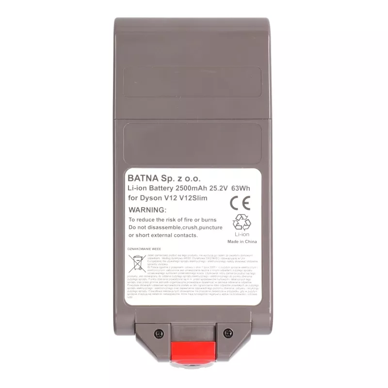 Batería para aspirador Dyson V12, 25,2V 2500mAh