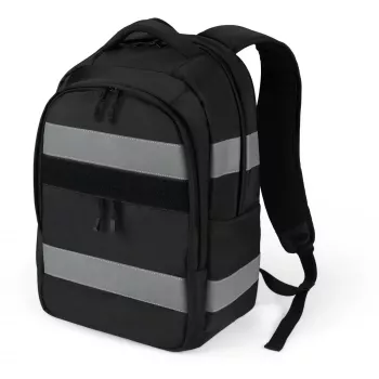 Mochila DICOTA Hi-Vis V2 Negra 320x220x455mm PET TPU