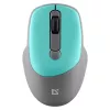 Defender Feam MM-296 52294 ratón inalámbrico, clic silencioso, óptico, 1600 DPI, USB, menta