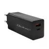 Qoltec 52382 Cargador GaN POWER PRO | 1xUSB Type C | 1xUSB A | 100W | 5-20V | 1.5-5A | PD | negro