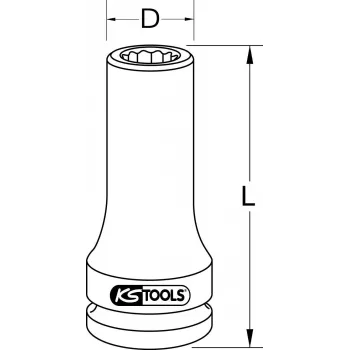 Vaso de carraca Torx KS Tools E20 3/4