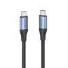 Cable Vention USB4 Gen 3x2 Type-C a Type-C 1 m, 5 A, aleación de aluminio, trenzado de algodón