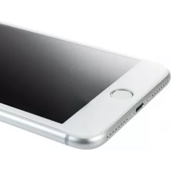 Tucano Temperglas 3D - protector de pantalla para móvil - 3D - cristal - color del marco blanco - para Apple iPhone 7, 8