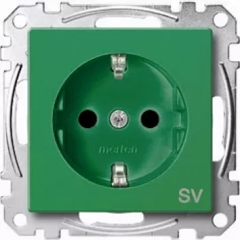 Toma de corriente Merten MEG2300-0304 verde
