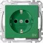Toma de corriente Merten MEG2300-0304 verde