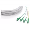 Cable drop FTTH DIGITUS monomodo, 4 fibras con 4 conectores LC/APC, 30 m