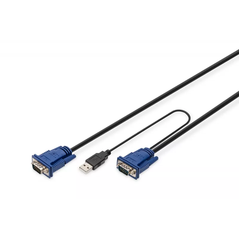 Cable KVM USB Digitus DS-19232 3m PS/2