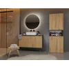 Top E Shop NEL 2K DK ANT/ART KP armario de almacenaje para baño, grafito/roble