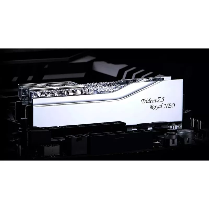 G.Skill DIMM 32 GB DDR5-8000 (2x 16 GB) Dual-Kit (plateado, F5-8000J3848H16GX2-TR5NS, Trident Z5 Royal Neo, AMD EXPO)
