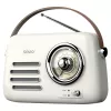 Radio portátil SAVIO RS-02 — sintonizador FM analógico, Bluetooth 5.3, alimentación por USB, 3 W, blanco