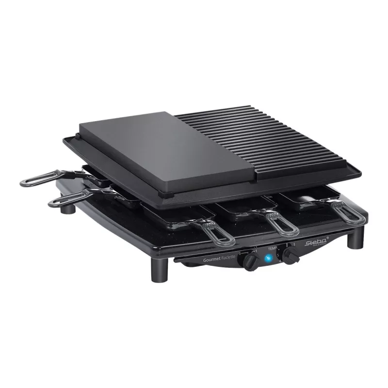 Steba RC 4 Plus Deluxe parrilla raclette, negro