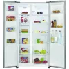 Bomann SBS 7344 frigorífico combi side-by-side, frigorífico 291 l / congelador 151 l, congelador de 4 estrellas, clase energética E, acero inoxidable