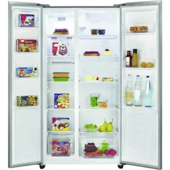 Frigorífico combinado side-by-side independiente Bomann 442 L acero inoxidable — 291 L de refrigerador / 151 L de congelador, NoFrost, MultiAirflow