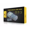 Comprobador de cables de red GEMBIRD NCT-31 — comprobador de continuidad con LCD, compatible con RJ-11/RJ-12/RJ-45, negro