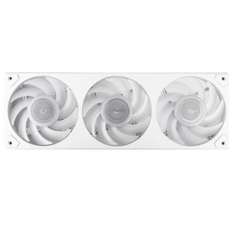 Ventilador de caja AKASA Vegas A36 ARGB, 360 mm, blanco