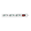 Regleta de alimentación LogiLink LPS230 1,5 m 3 tomas de CA interior blanco