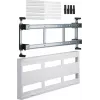 Hager UD23B1. Color del producto: blanco. Ancho: 750 mm, profundidad: 125 mm, altura: 300 mm (UD23B1)