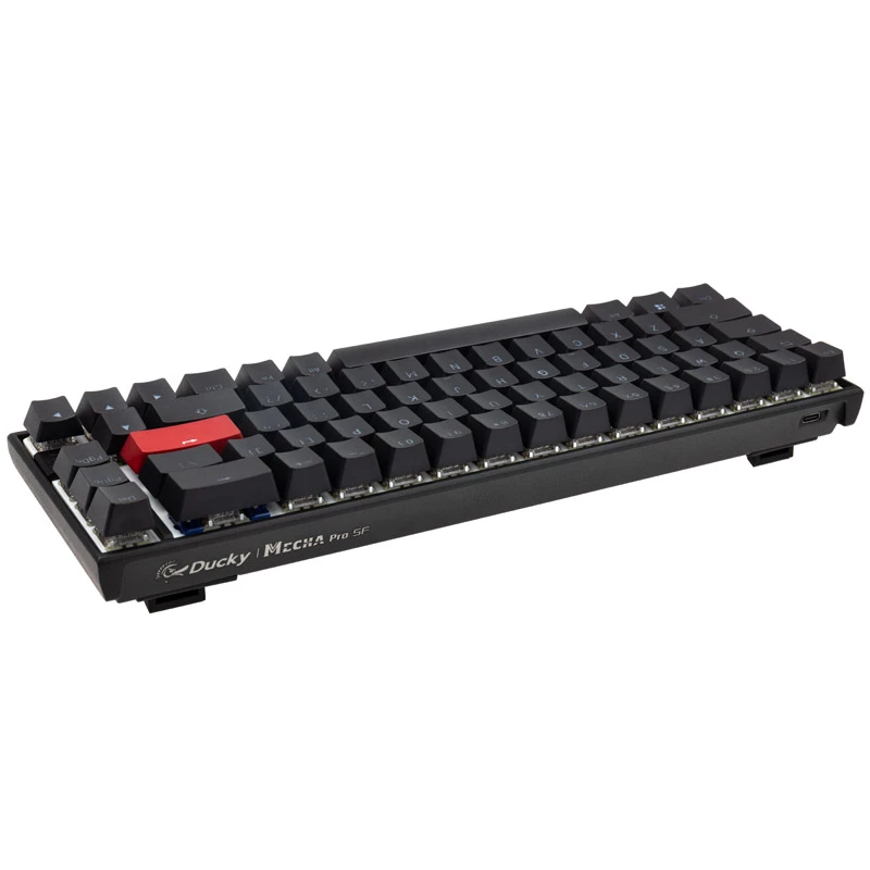 Teclado Ducky Mecha Pro SF, gaming, USB, inglés US, Negro