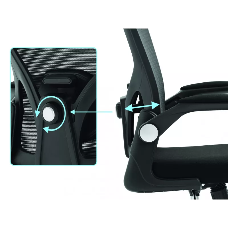 Silla gaming Sandberg ErgoFusion Basic asiento acolchado respaldo de malla negro