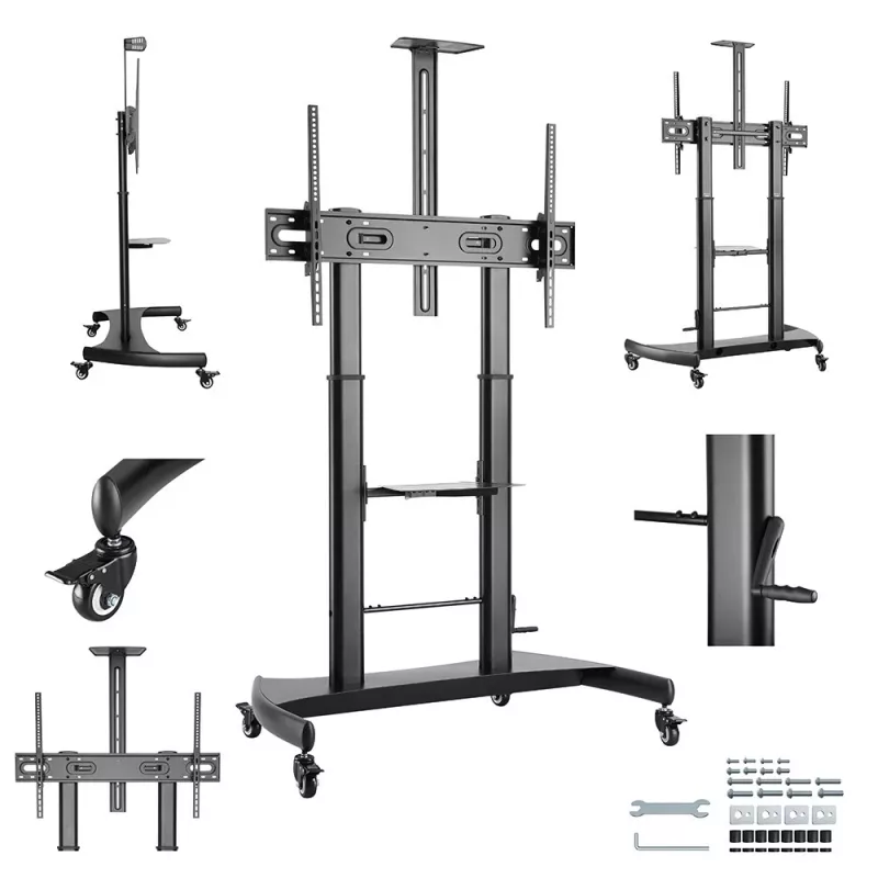 Soporte de TV Gembird TVS-100T-02 altura ajustable para televisores de hasta 100