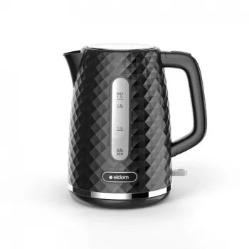 Hervidor de agua NELO, capacidad de 1,7 l, 2000 W, negro