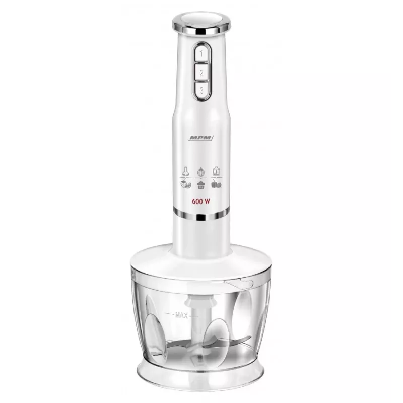Batidora de mano MPM MBL 43 blanca 600W con accesorios