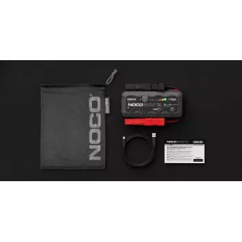 Arrancador NOCO GBX55 1750 A Ion de litio, 46 Wh, IP65, para gasolina hasta 7,5 L / diésel hasta 5 L