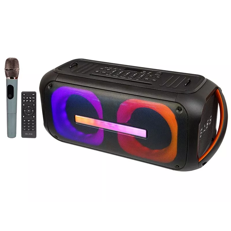 BLOW DJBOX 30-392# altavoz Bluetooth 250 W con mando a distancia y micrófono, USB, microSD, AUX, TWS, batería integrada, negro