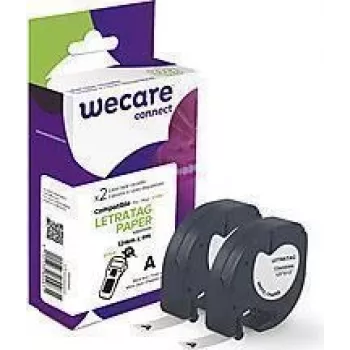 Cinta para etiquetadora Armor K80006W4 negro sobre blanco
