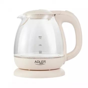 Hervidor eléctrico Adler AD 1283C 1 L 900 W Crema