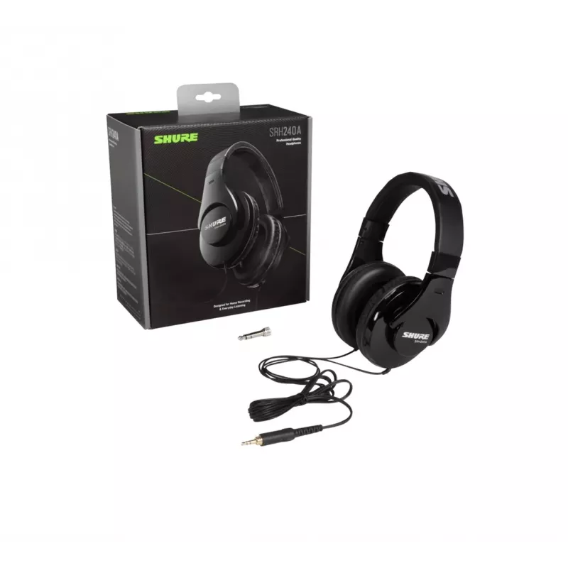 Shure SRH240A Auriculares con cable diadema música Negro