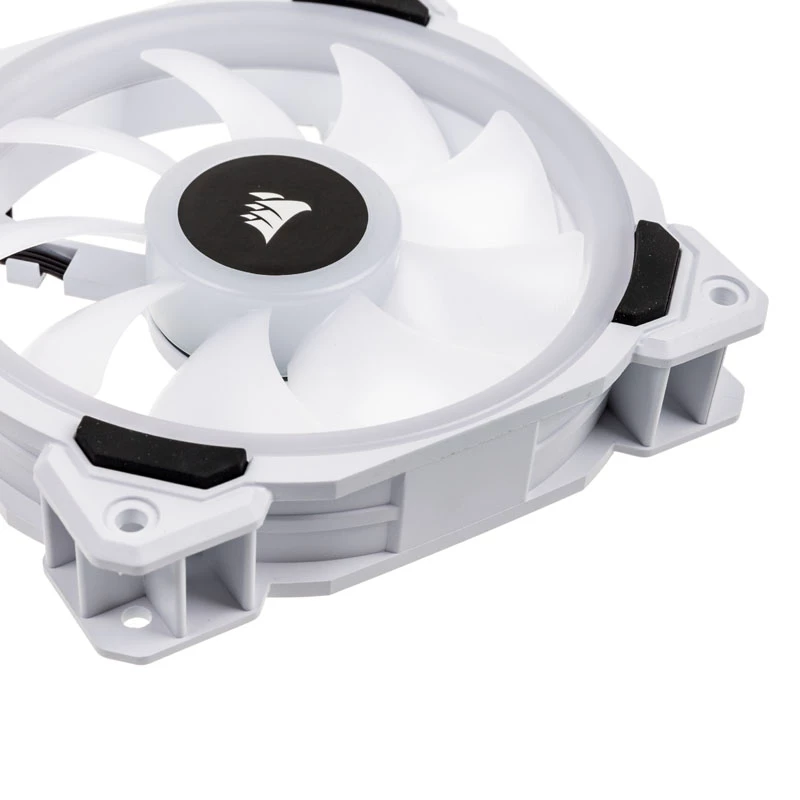 Ventilador de carcasa CORSAIR LL120 RGB 120mm blanco PWM pack de 3