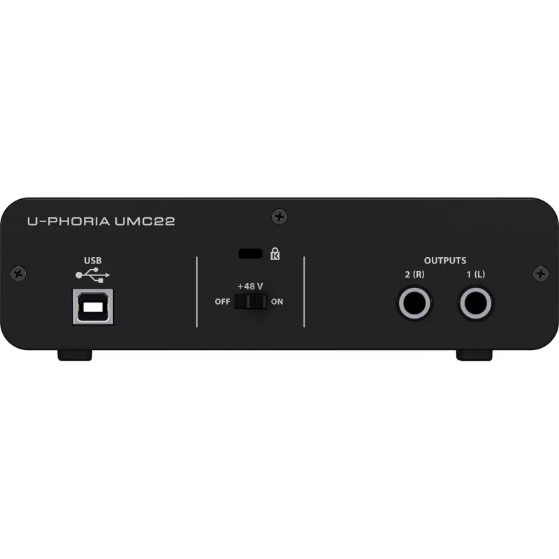 Behringer UMC22 Equipo musical complementario Preamplificador para conciertos/estudio