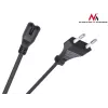 Maclean MCTV-809 Cable de alimentación de enchufe EU a Figure-8 (C7), 1,5 m