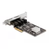 Tarjeta DeLOCK PCI Express x4 4 x RJ45 Gigabit LAN RTL8111 - PCIe - RJ-45 - PCIe 2.0 - plata - PC - Windows 10 - Windows 11 - Windows 8.1 (88618)