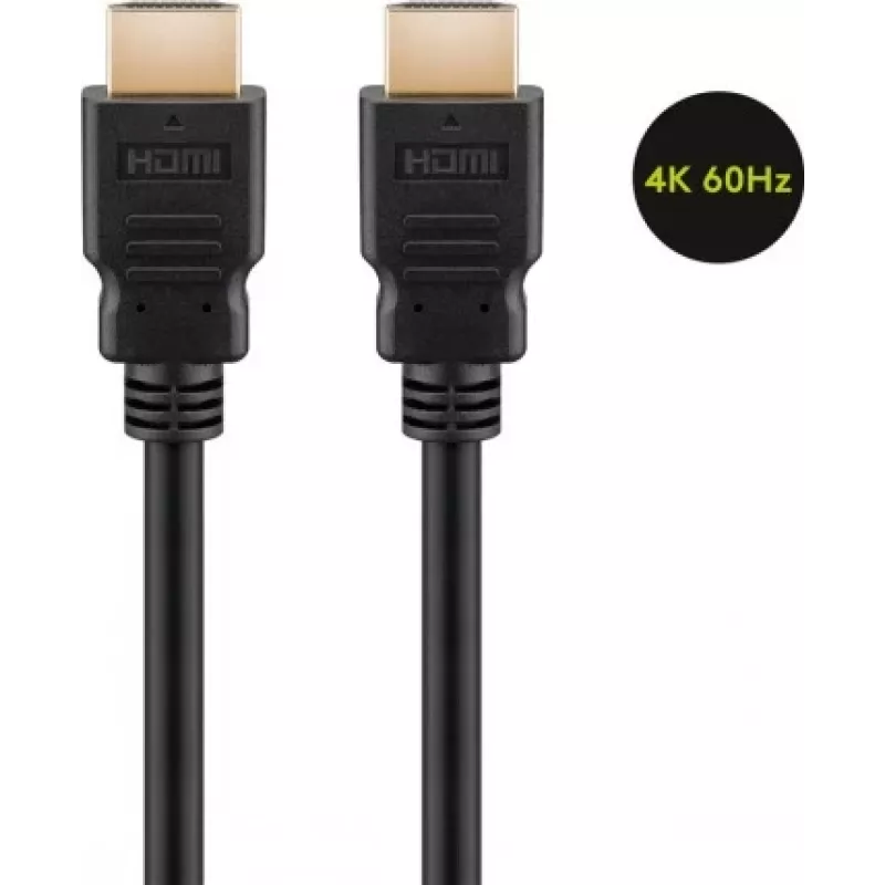 Goobay | Cable HDMI High Speed con Ethernet | 61150 | Conector HDMI macho (Type-A) | Conector HDMI macho (Type-A) | HDMI a HDMI | 1 m