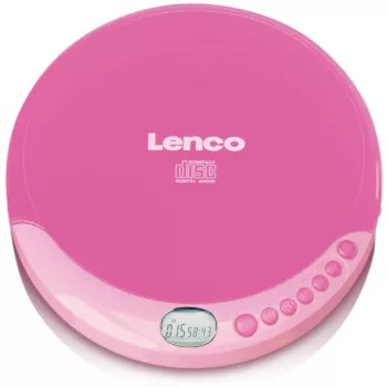 Reproductor de CD portátil Lenco CD-011 Rosa
