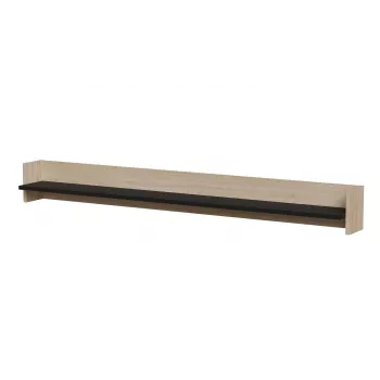 Cama Estante PORTO 150x18x16.5 Roble/Negro