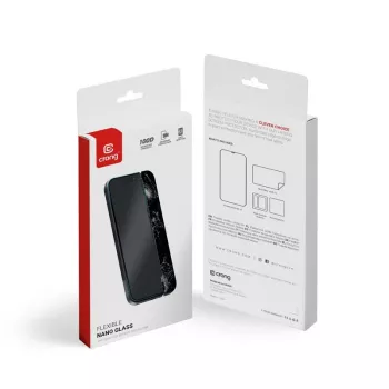 Protector de pantalla de vidrio híbrido Crong para iPhone 15 CRG-NANO-IP61 dureza 9H resistente a arañazos