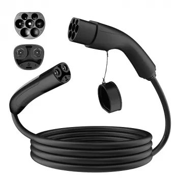 Cable de carga para vehículo eléctrico Tesla NACS - Type 2, 32A, 7.2kW, 1 fase, 5m