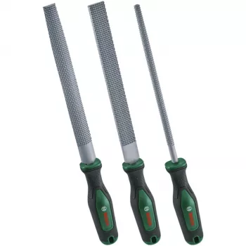 Bosch Juego de escofinas para madera, 3 piezas, lima